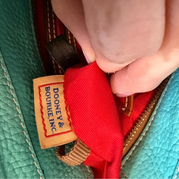 Dooney & Bourke Vintage Pebble Leather in Tiffany Blue Handbag purse - Picture 10 of 15
